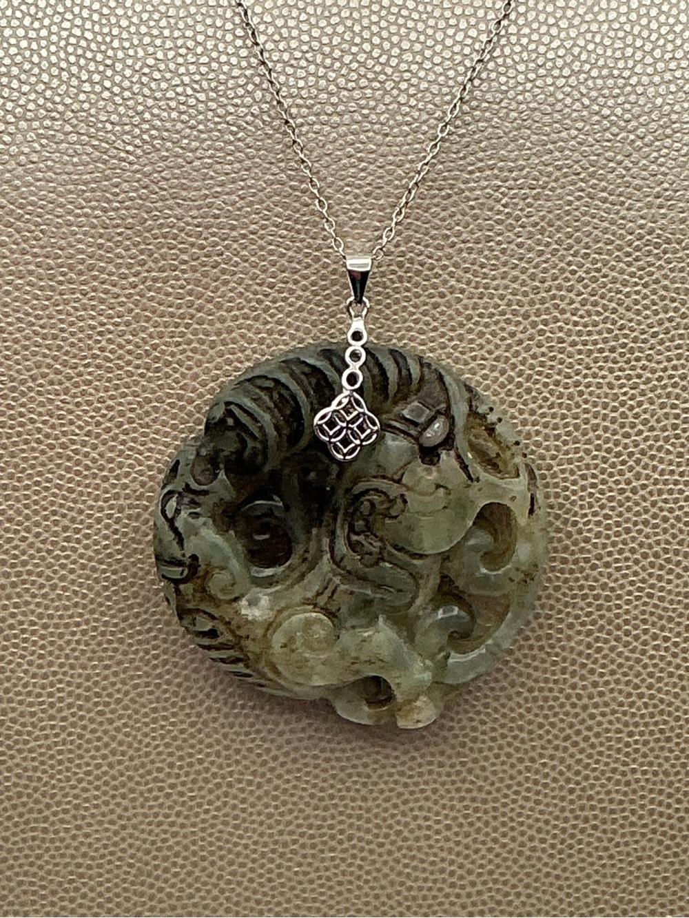 Tibetan Dragon Sterling Necklace